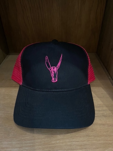 Curved peak - Pink/Black mesh back