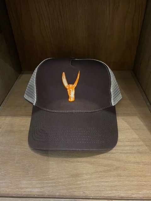 Curved Peak - Retro brown / cream mesh back